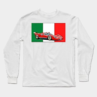 512 Italian Print Long Sleeve T-Shirt